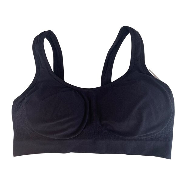 Truekind® Daily Comfort Wirefree Shaper Bra Black Sz SM  10022 - Picture 2 of 5